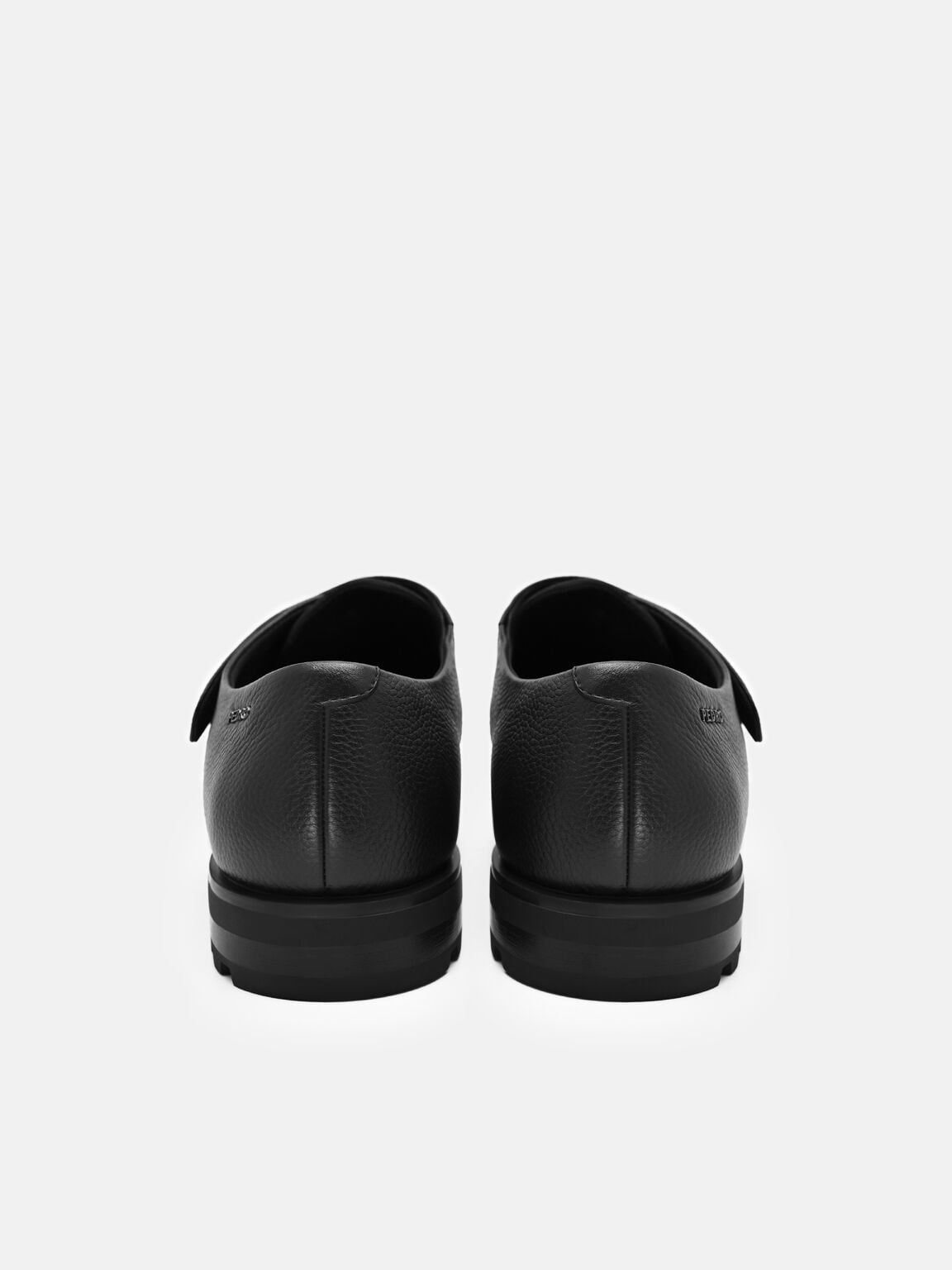 Flint Leather Monkstrap Shoes, , hi-res