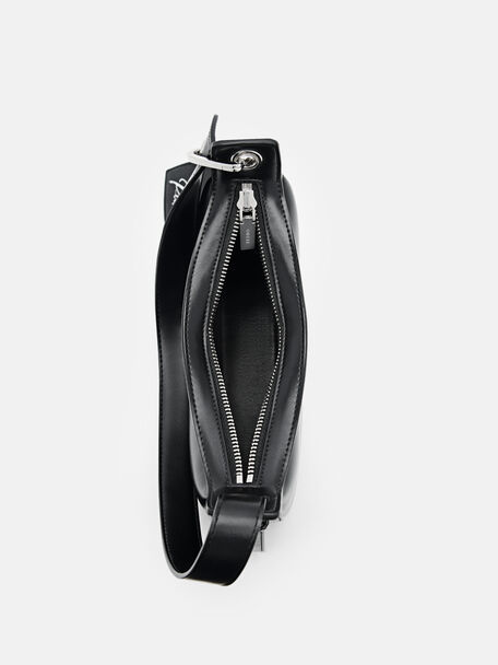 PEDRO Icon Leather Heel Sandals, Black