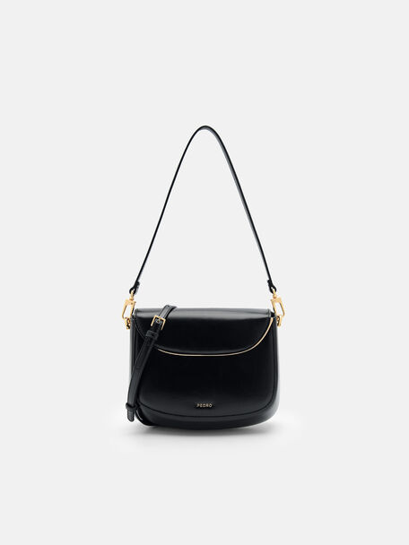 Halo Shoulder Bag, Black, hi-res