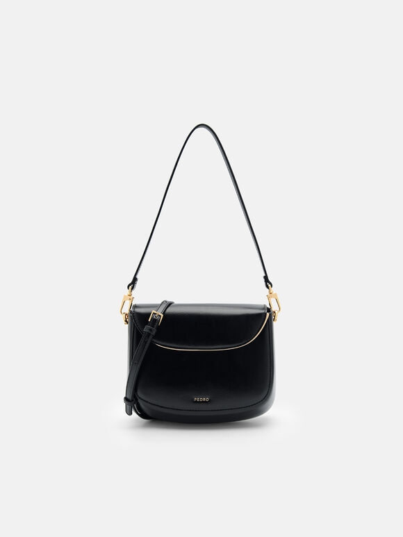 Halo Shoulder Bag, Black, hi-res