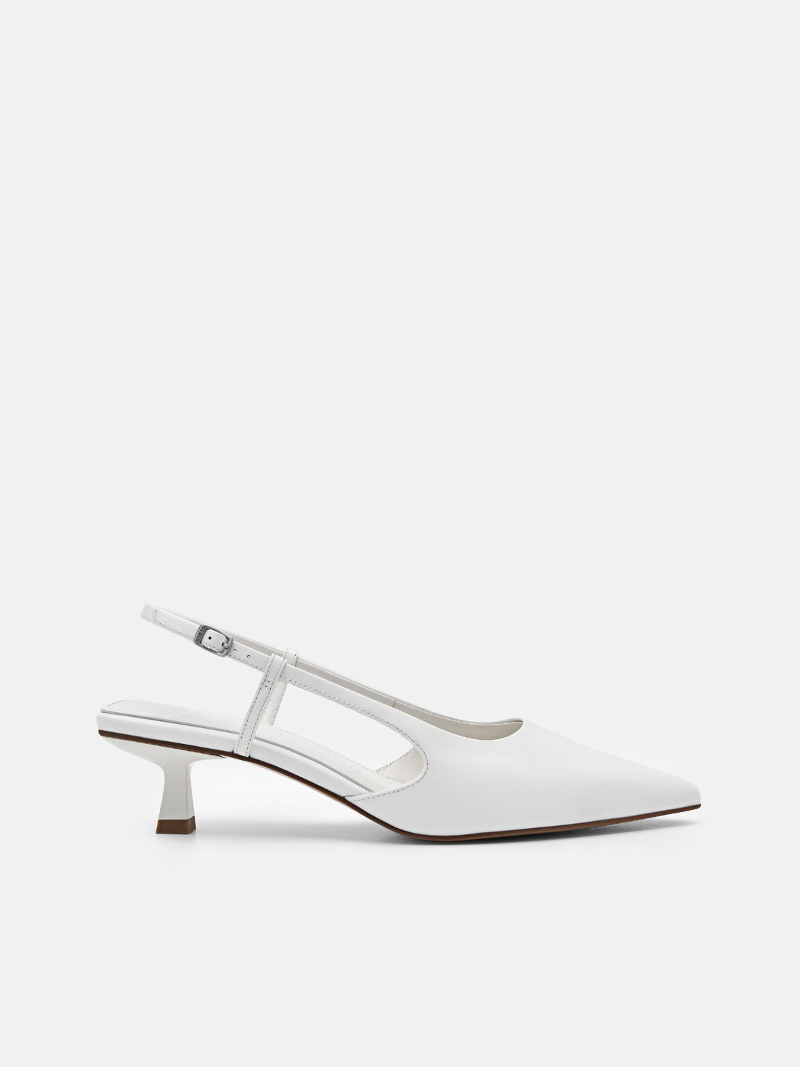 PEDRO Studio Loral Leather Heel Pumps, Chalk, hi-res