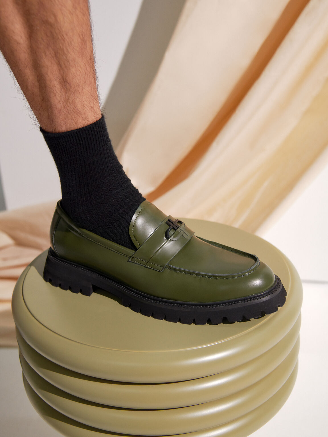 Sepatu Pantofel Kulit Ikon PEDRO, , hi-res