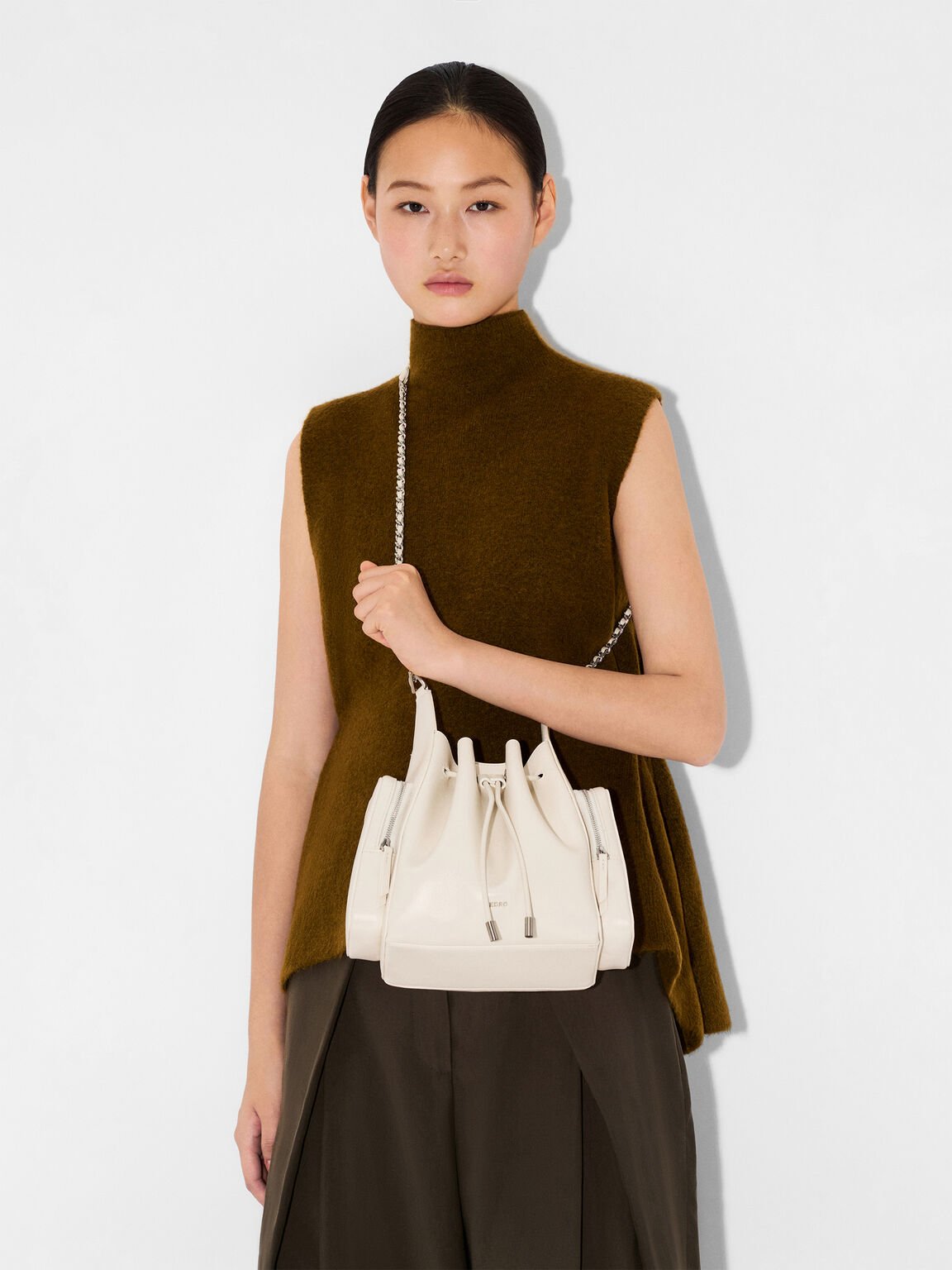 Drawstring Bucket Bag, , hi-res