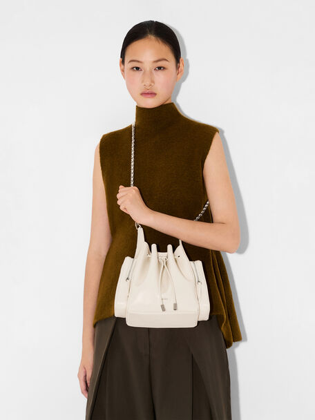 Drawstring Bucket Bag, , hi-res