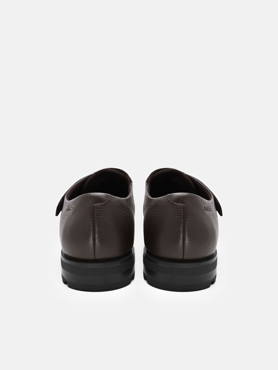 Flint Leather Monkstrap Shoes, , hi-res