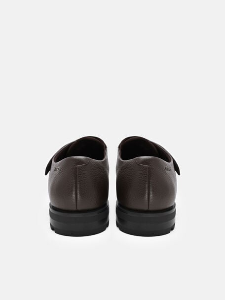 Flint Leather Monkstrap Shoes, , hi-res