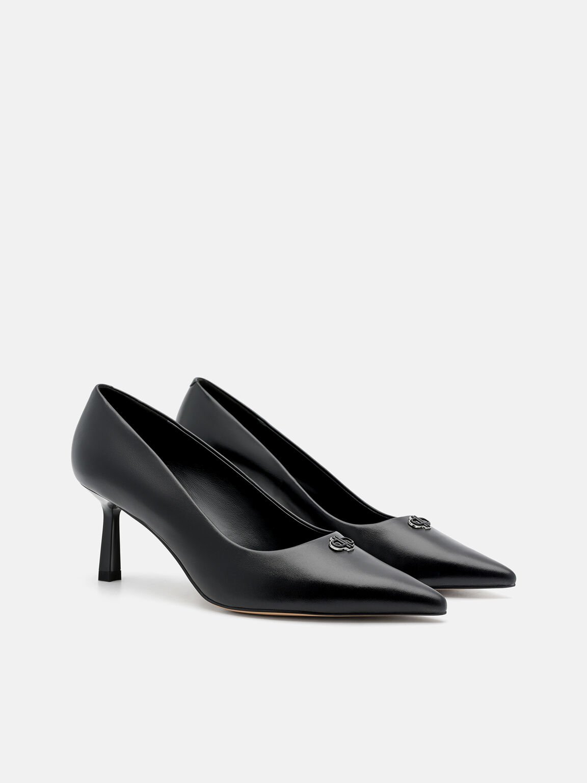 Leather Heel Pumps, , hi-res