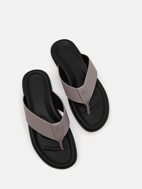 PEDRO Icon Leather Heel Sandals, Black