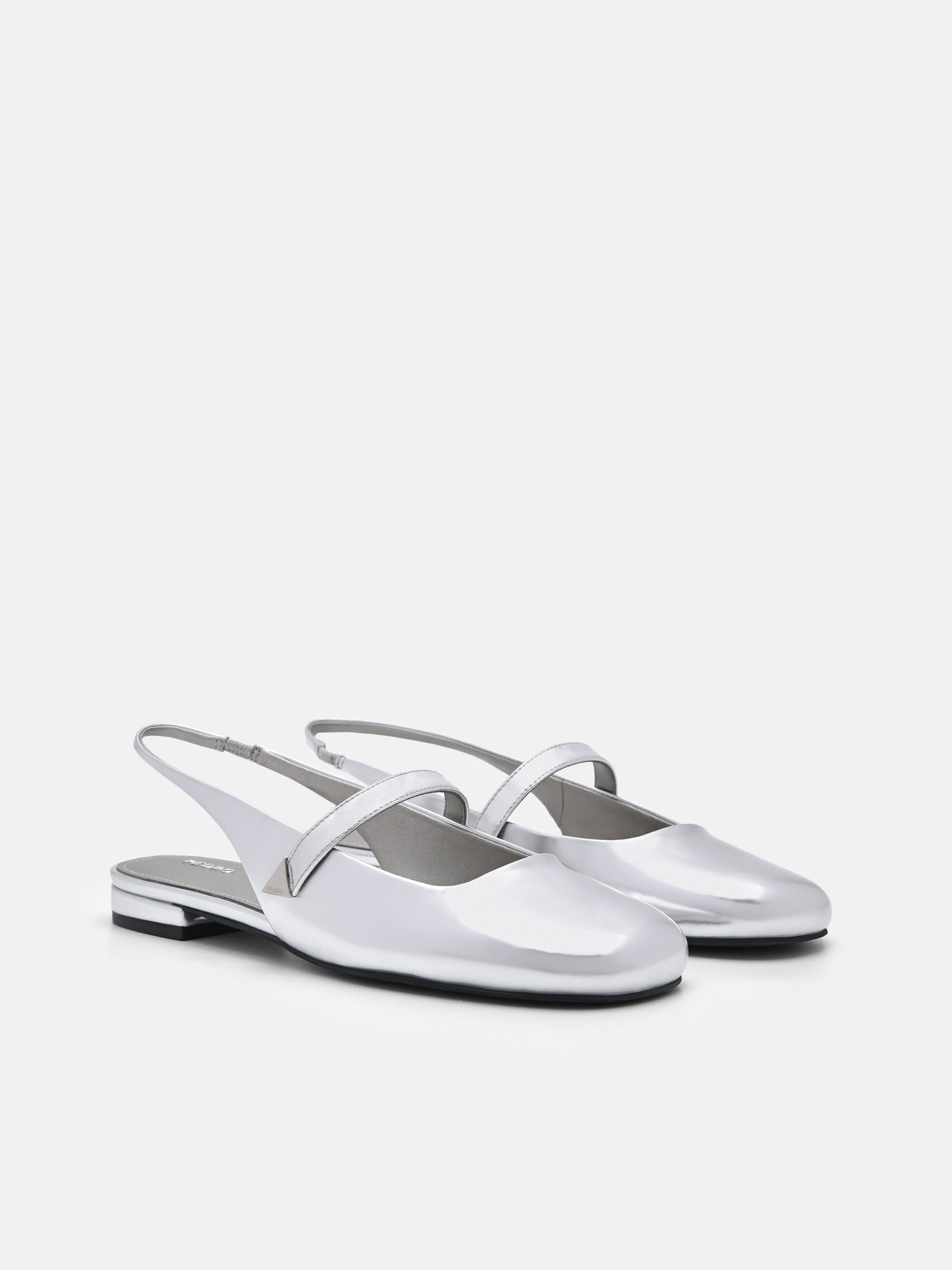 Silver Tria Slingback Mules - PEDRO ID