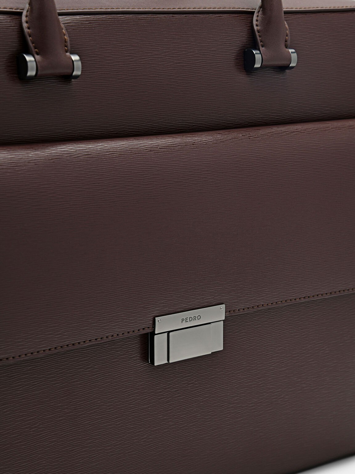 Henry Textured Leather Briefcase, , hi-res