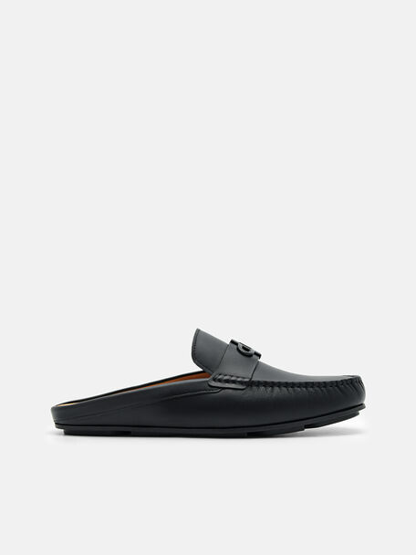 PEDRO Icon Mules Kulit, Black