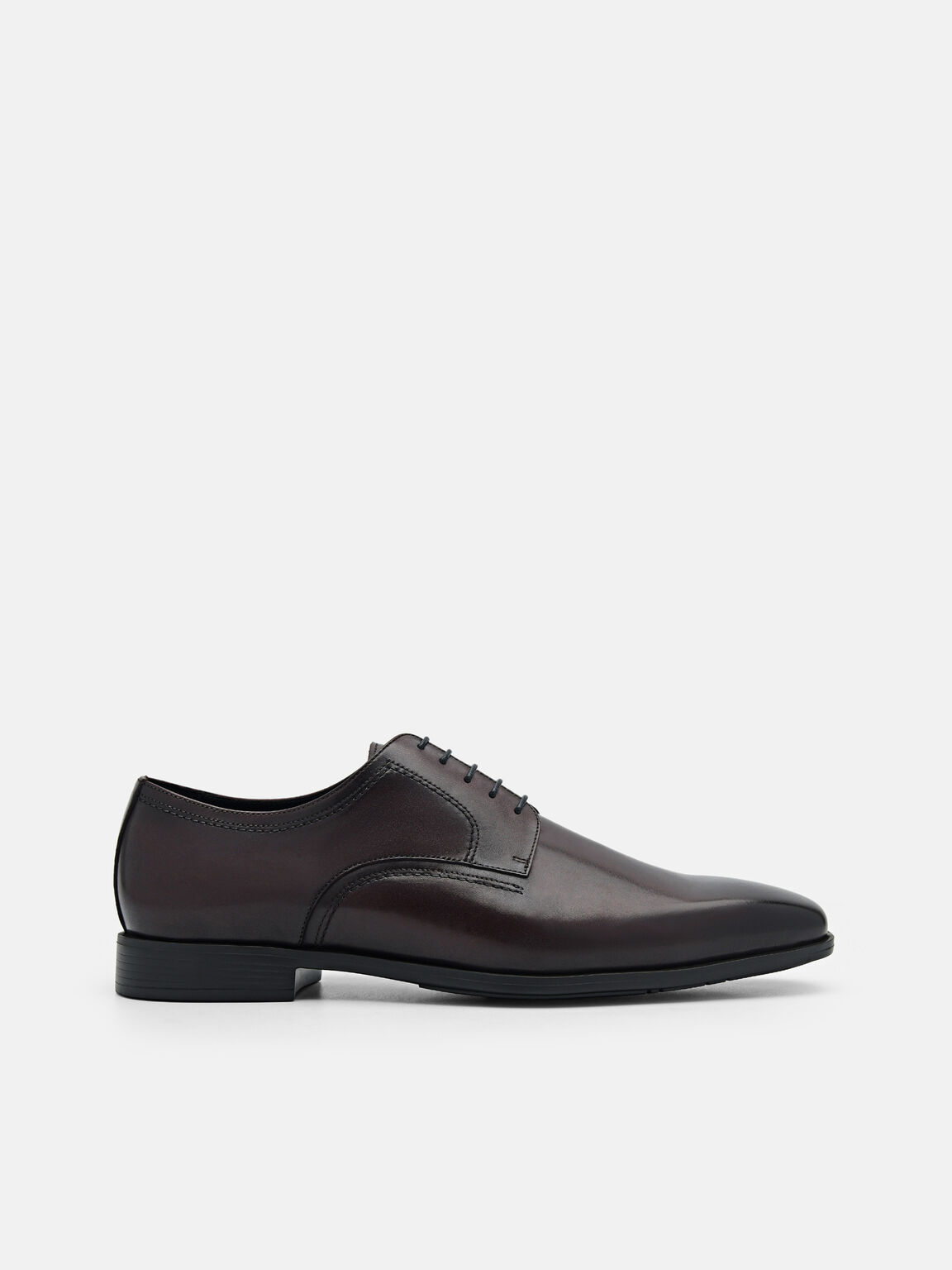 Altitude Lightweight Leather Derby Shoes, Dark Brown, hi-res