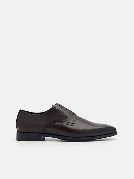 Altitude Lightweight Leather Derby Shoes, Dark Brown, hi-res