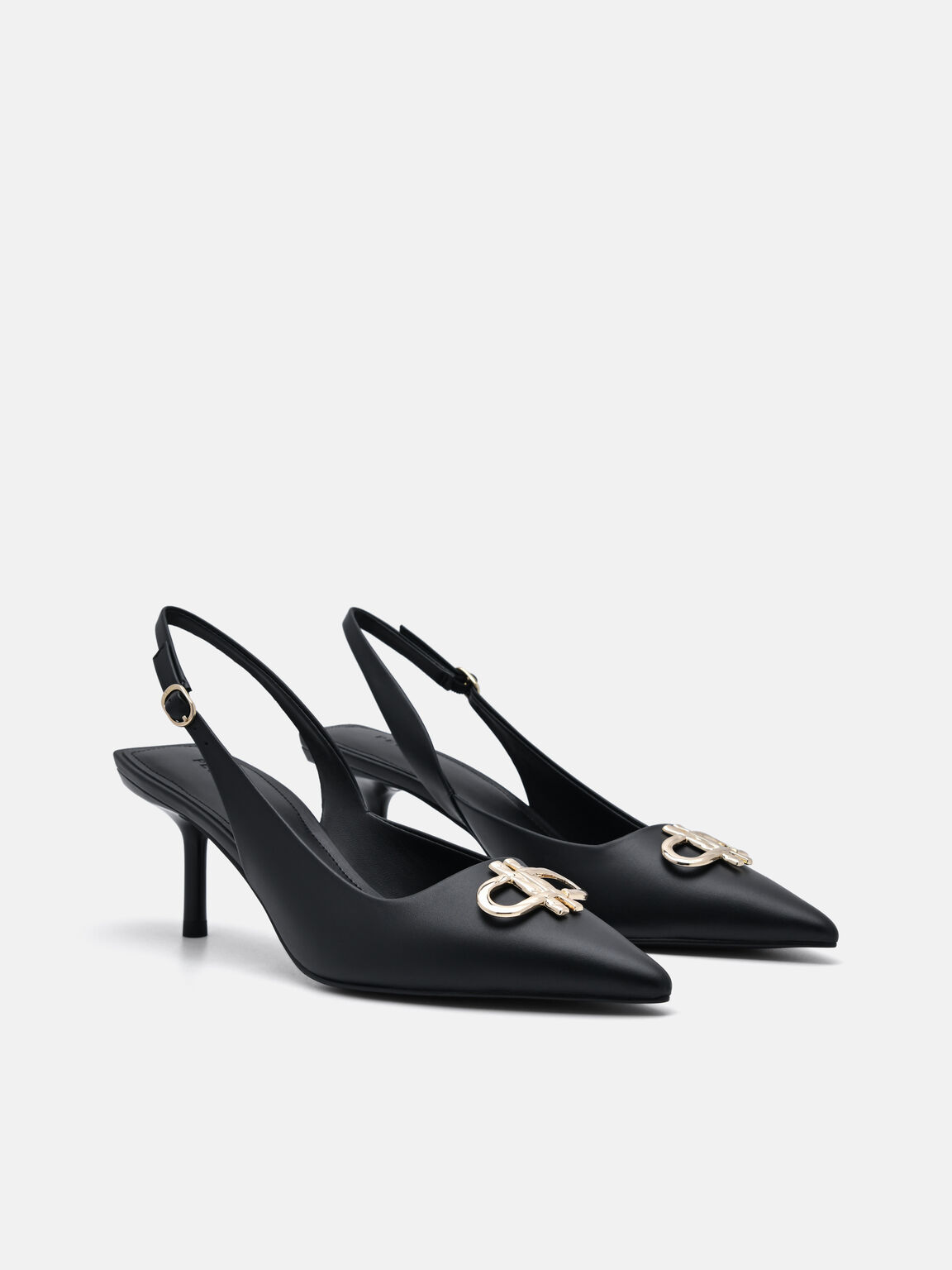 Pumps Slingback Kulit Ikon PEDRO, 