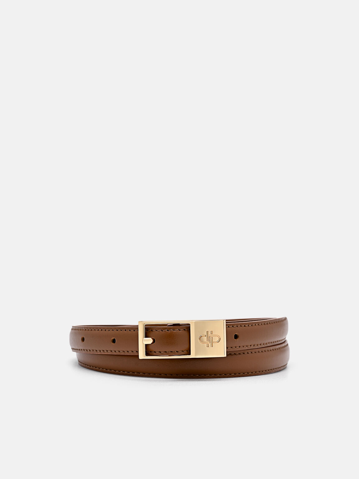 Leather Pin Belt, , hi-res