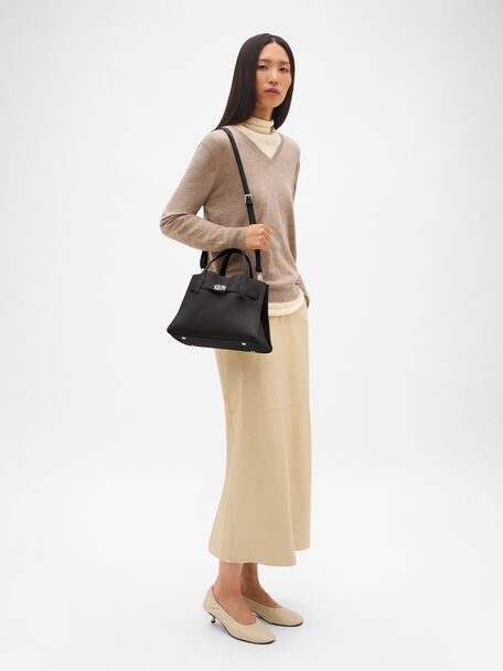 Tas Tangan Kulit Sedang Danielle, , hi-res
