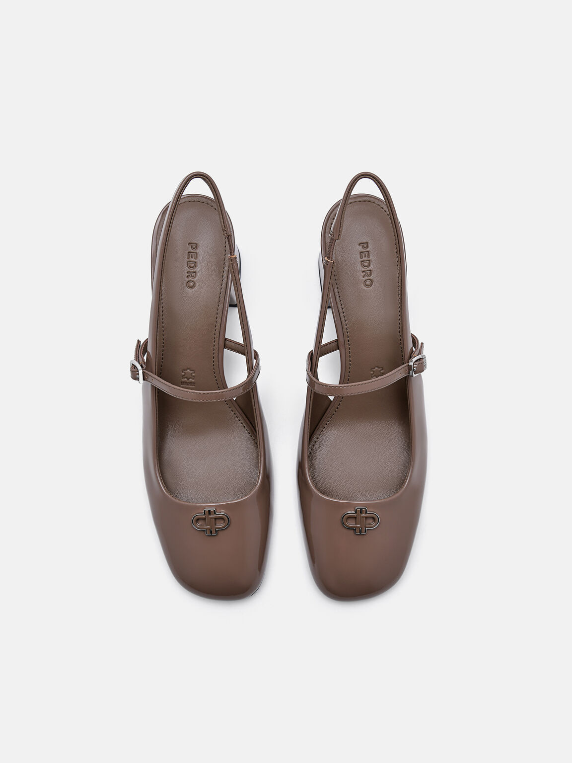 PEDRO Studio Pumps Slingback Kulit Patent, 
