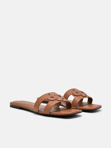 PEDRO Icon Leather Slip-On Sandals, , hi-res