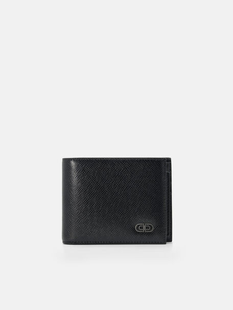 Saffiano Leather Bi-Fold Wallet with Insert, 