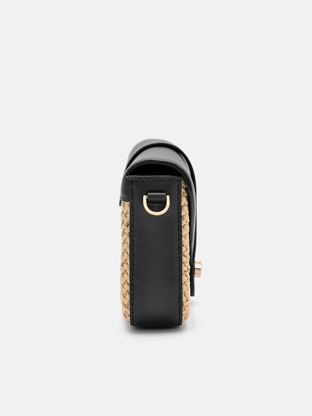 PEDRO Icon Leather Heel Sandals, Black