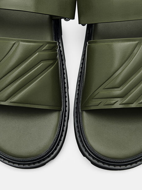 PEDRO Icon Leather Heel Sandals, Black