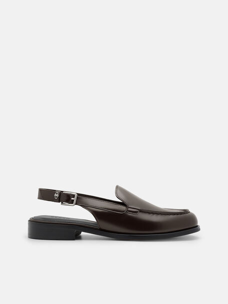 Remy Leather Backstrap Mules, 