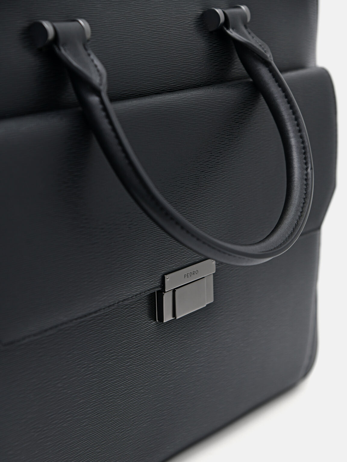 Henry Textured Leather Briefcase, 