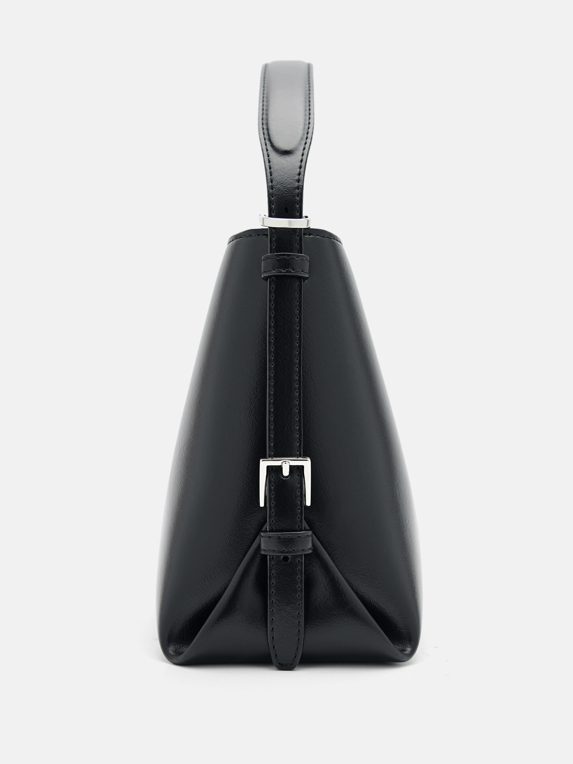 ★PEDRO Wrinkled Handbag ハンド ショルダーバック/送料込 Wrinkled Handbag - Black - PEDRO ID