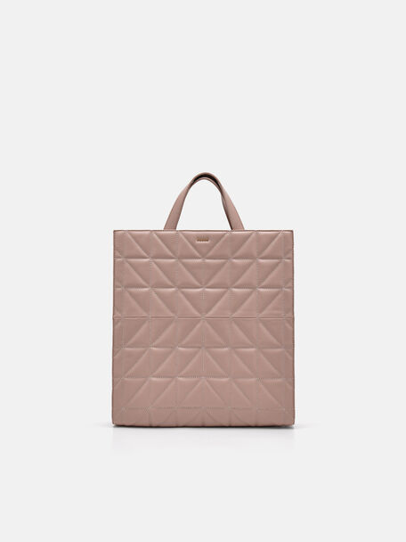 PEDRO Studio Kayla Leather Tote Bag in Pixel, Nude, hi-res