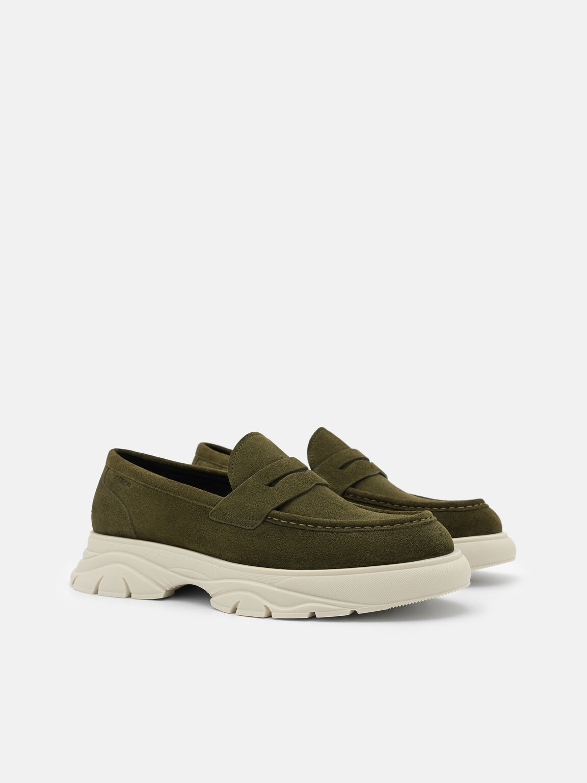 Suede Hybrix Loafers, , hi-res