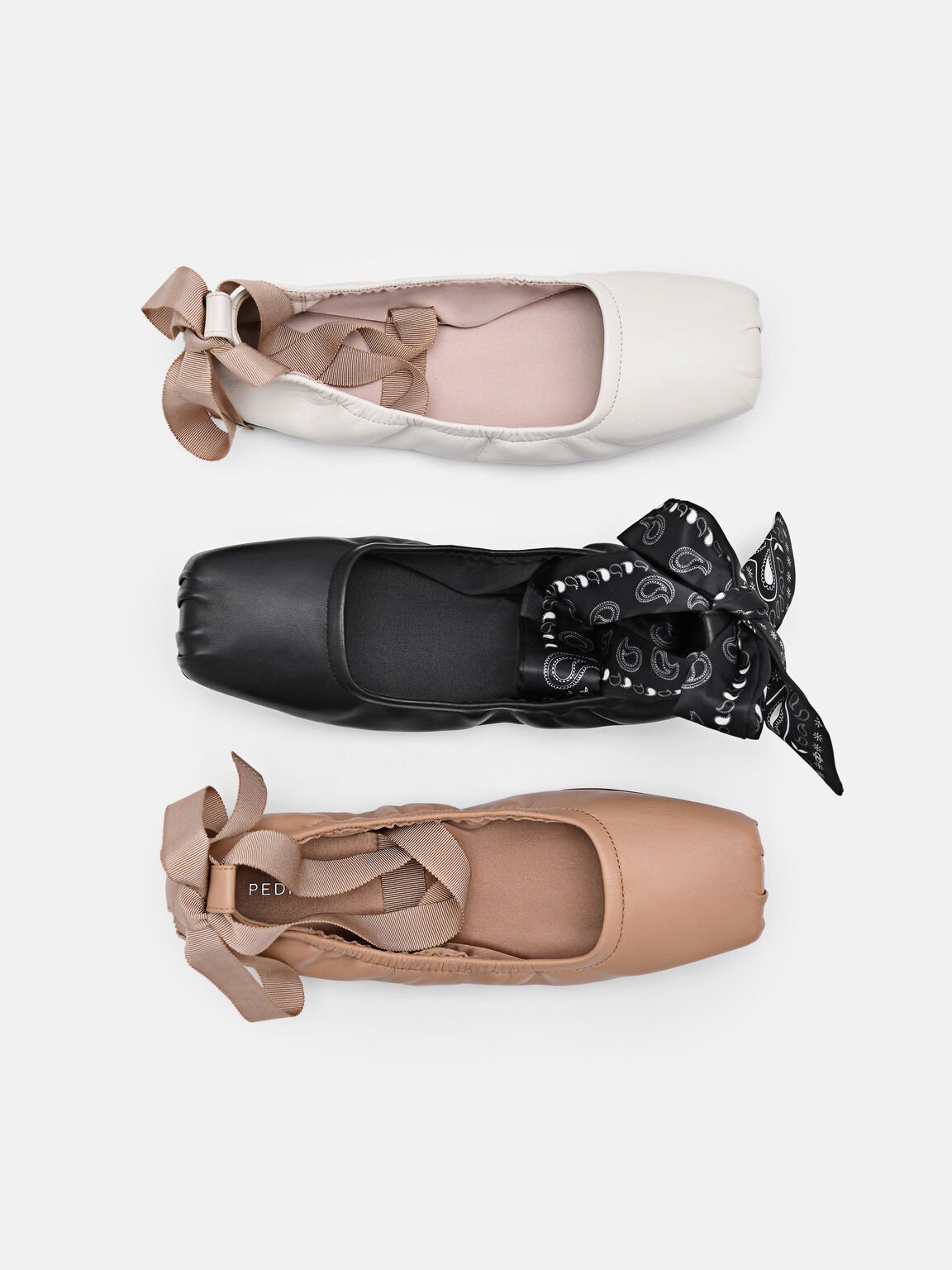 Lexa Leather Ballerina Flats, 