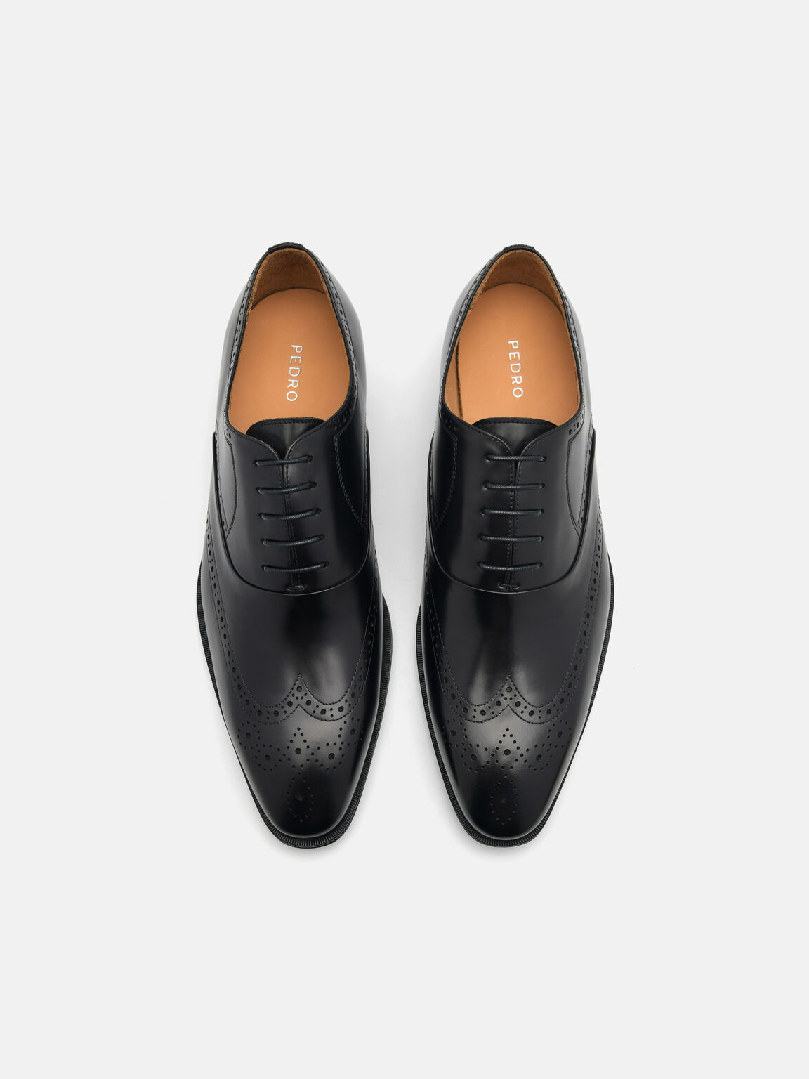 Leather Brogue Oxford Shoes, 