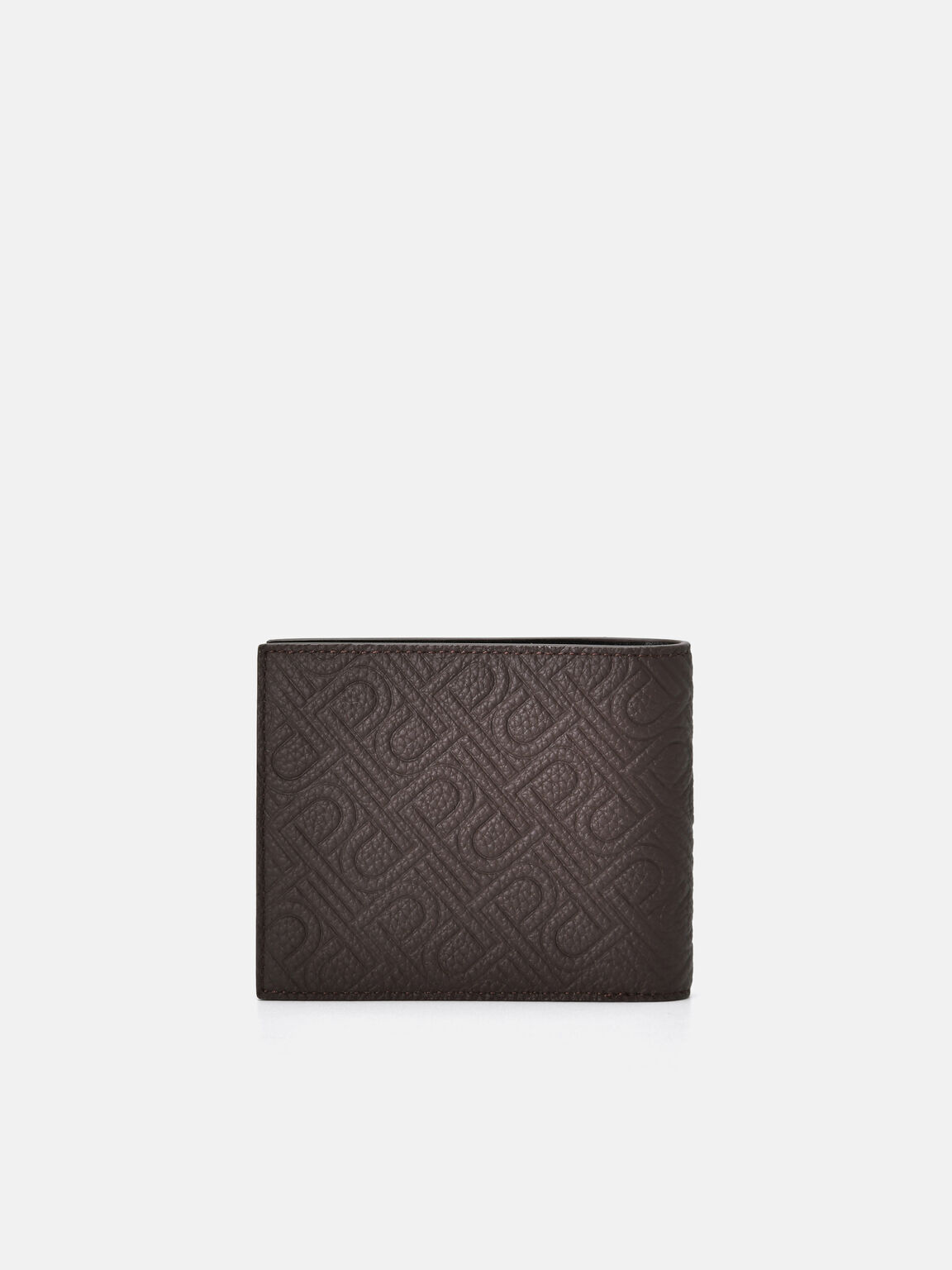 Embossed Leather Bi-Fold Flip Wallet, , hi-res