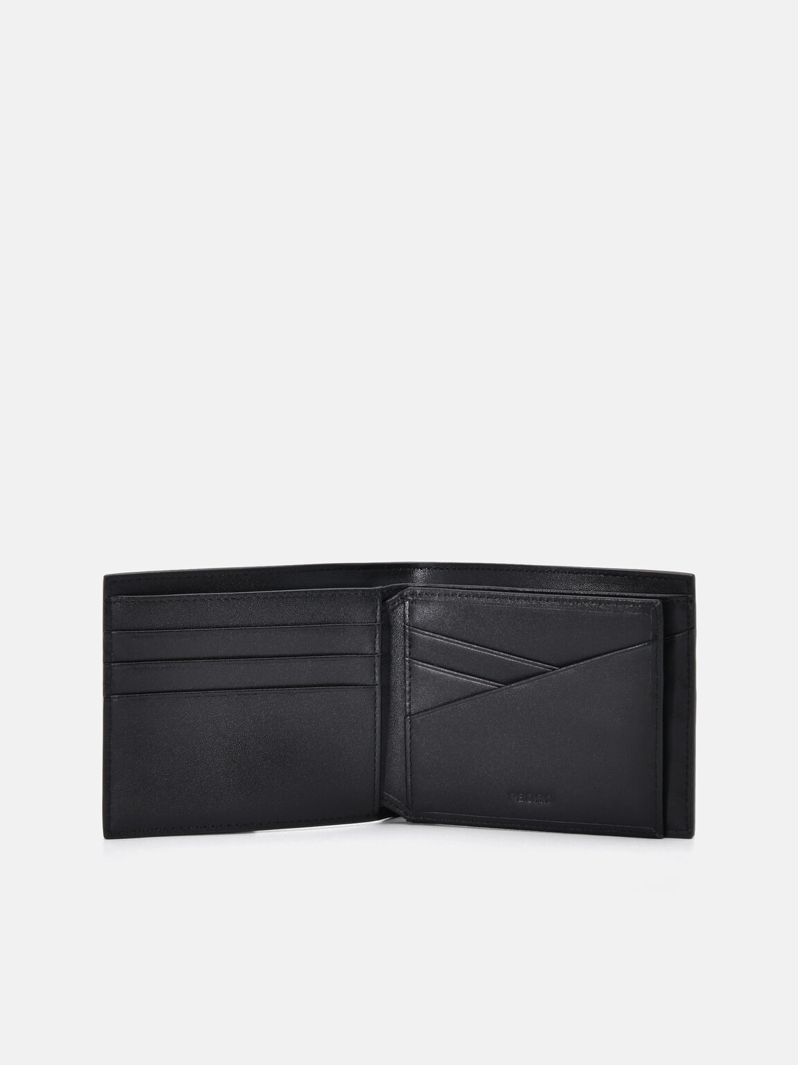 Embossed Leather Bi-Fold Flip Wallet, , hi-res