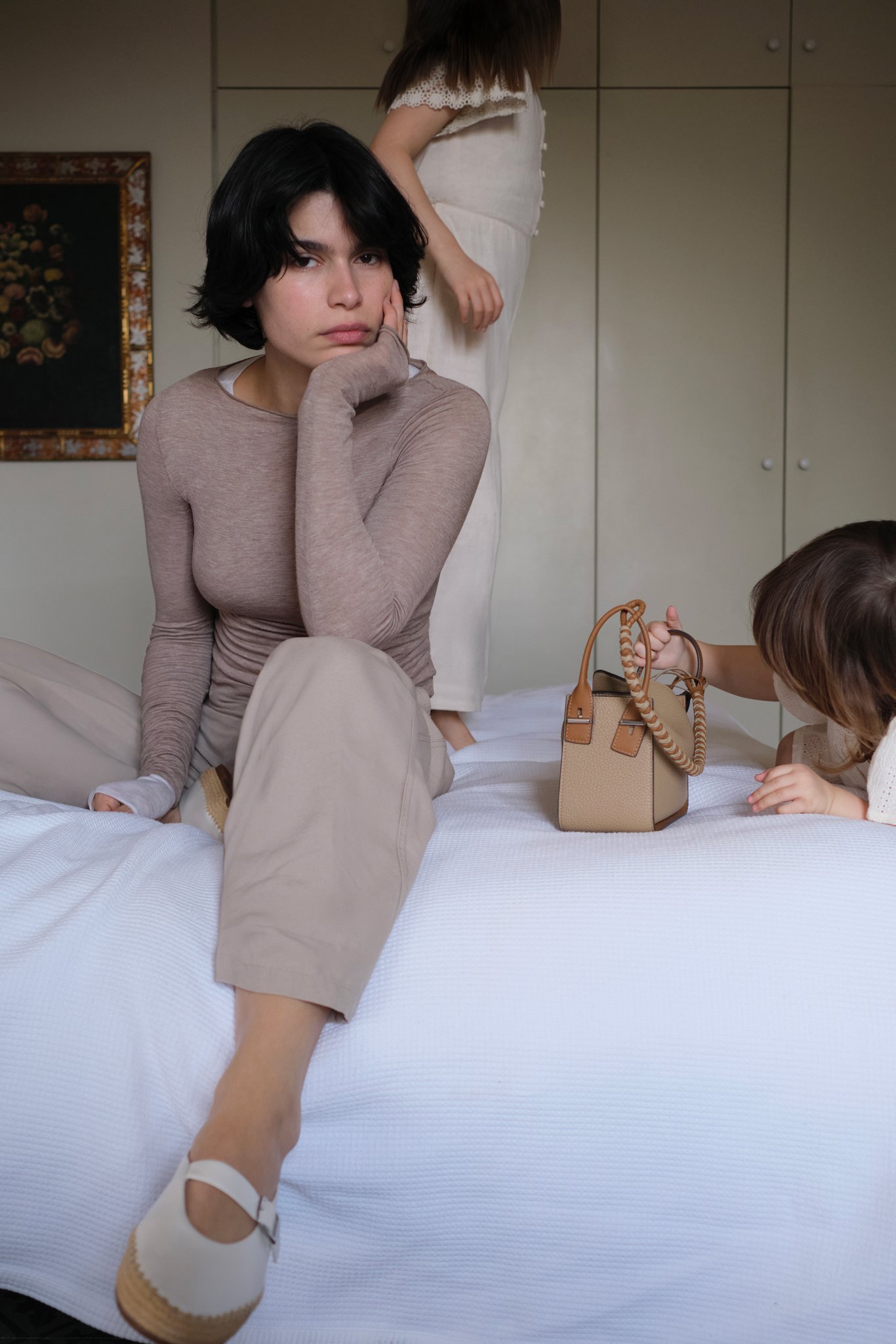 Shoes on white background