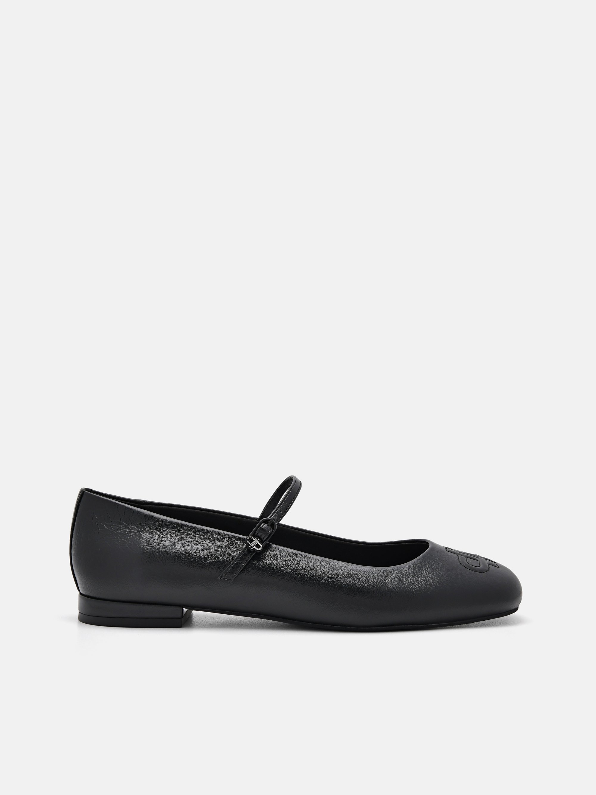 PEDRO Kayla Leather Ballerina Flats in Pixel フラット/送料込 Black PEDRO Icon Leather Ballet Flats - PEDRO HK
