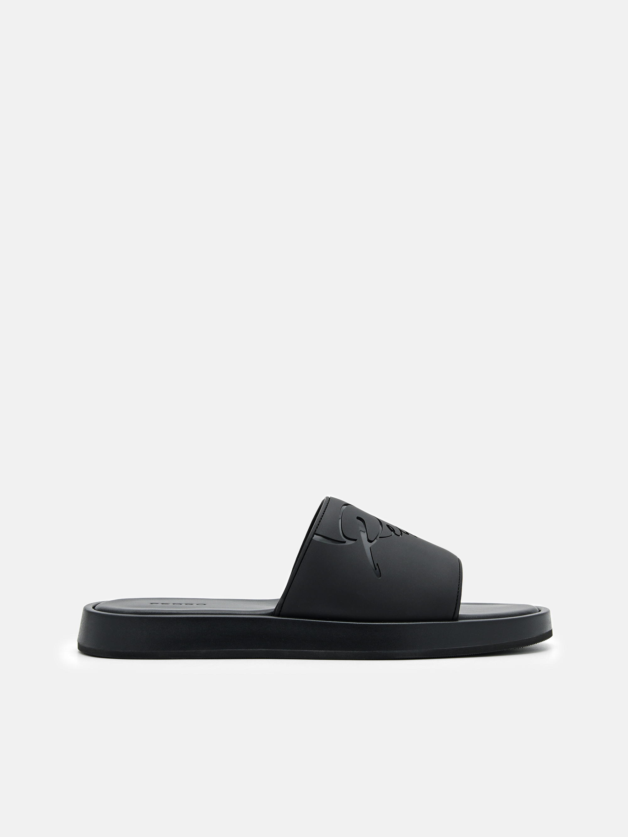 Black Slide Sandals PEDRO