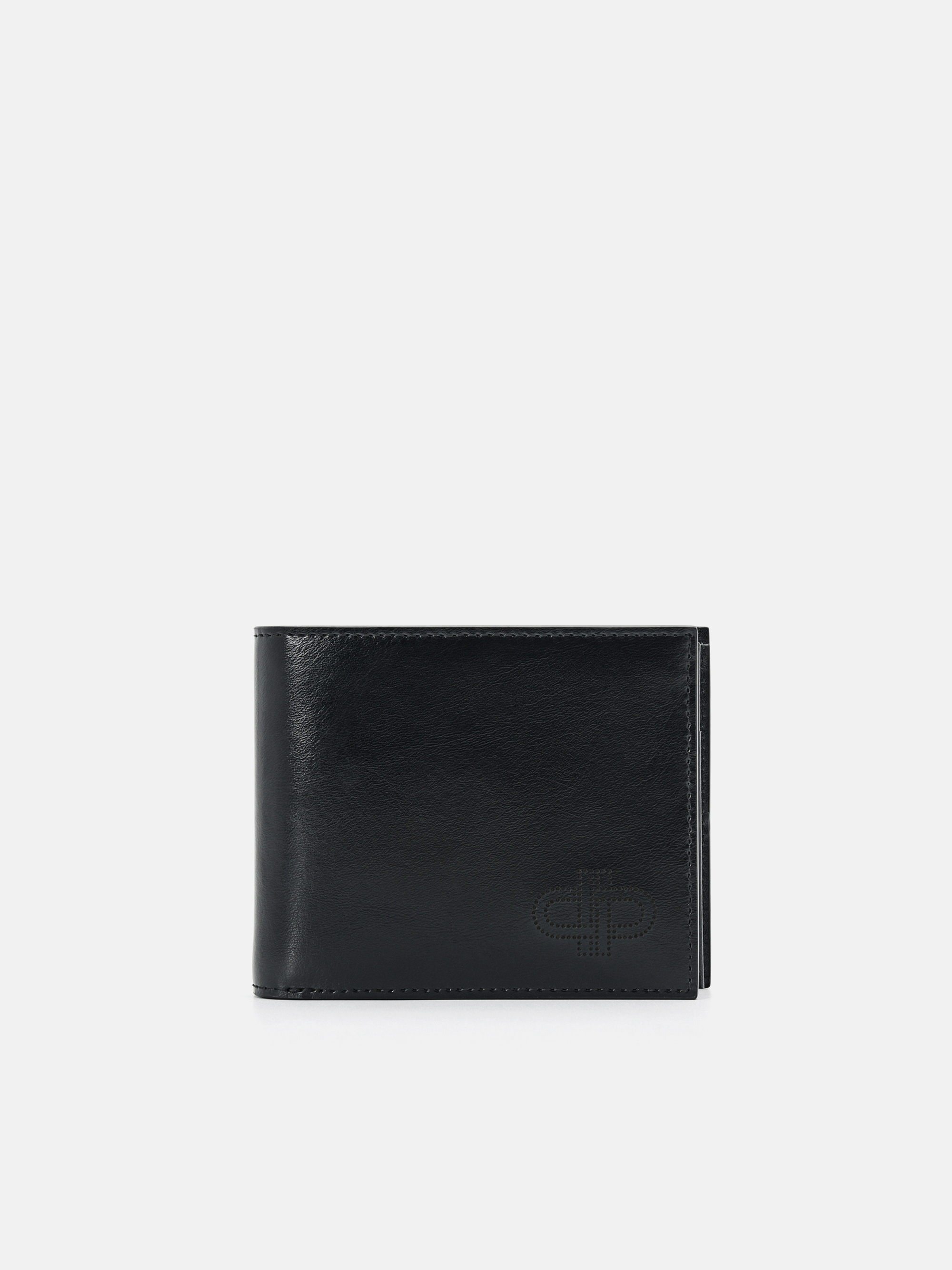 Black PEDRO Icon Leather Bi-Fold Flip Wallet - PEDRO ID