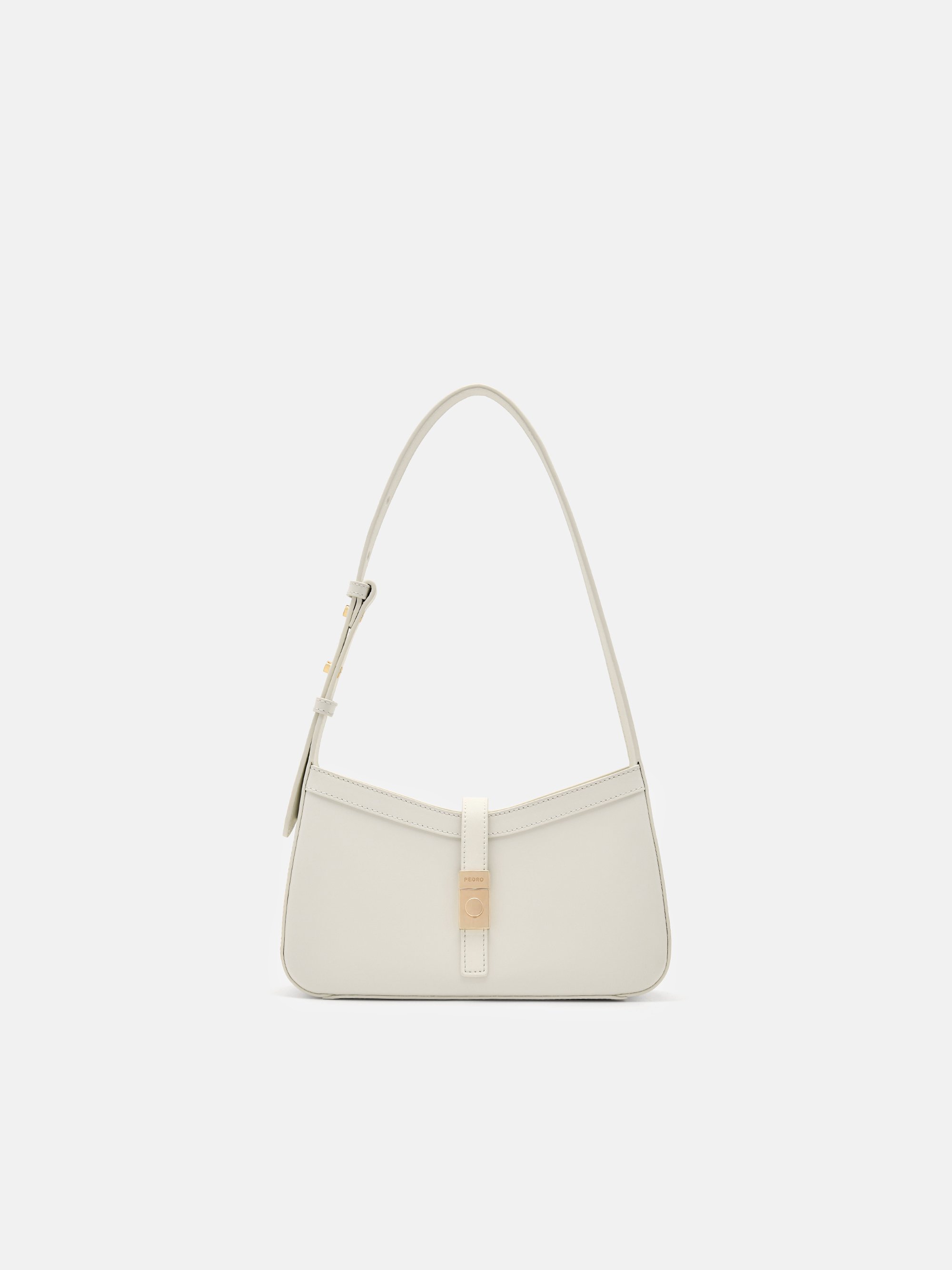 Chalk PEDRO Studio Farida Leather Shoulder Bag - PEDRO ID