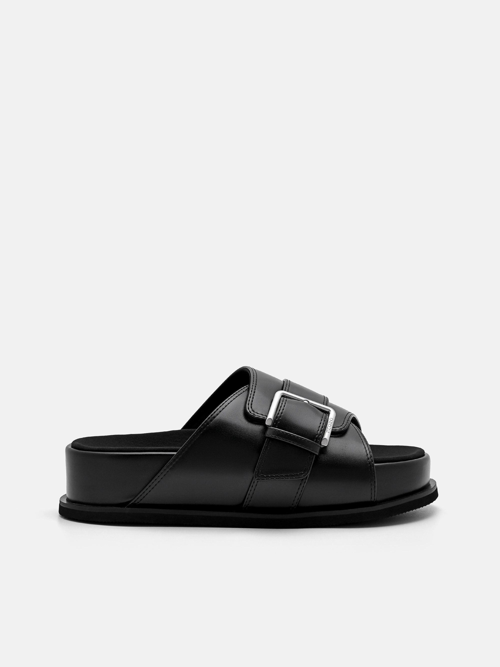 ★PEDRO★Buckle Slip-On Sandals 厚底 サンダル/送料込 Chico サンダル 厚底クロスベルトデザインサンダル レディース