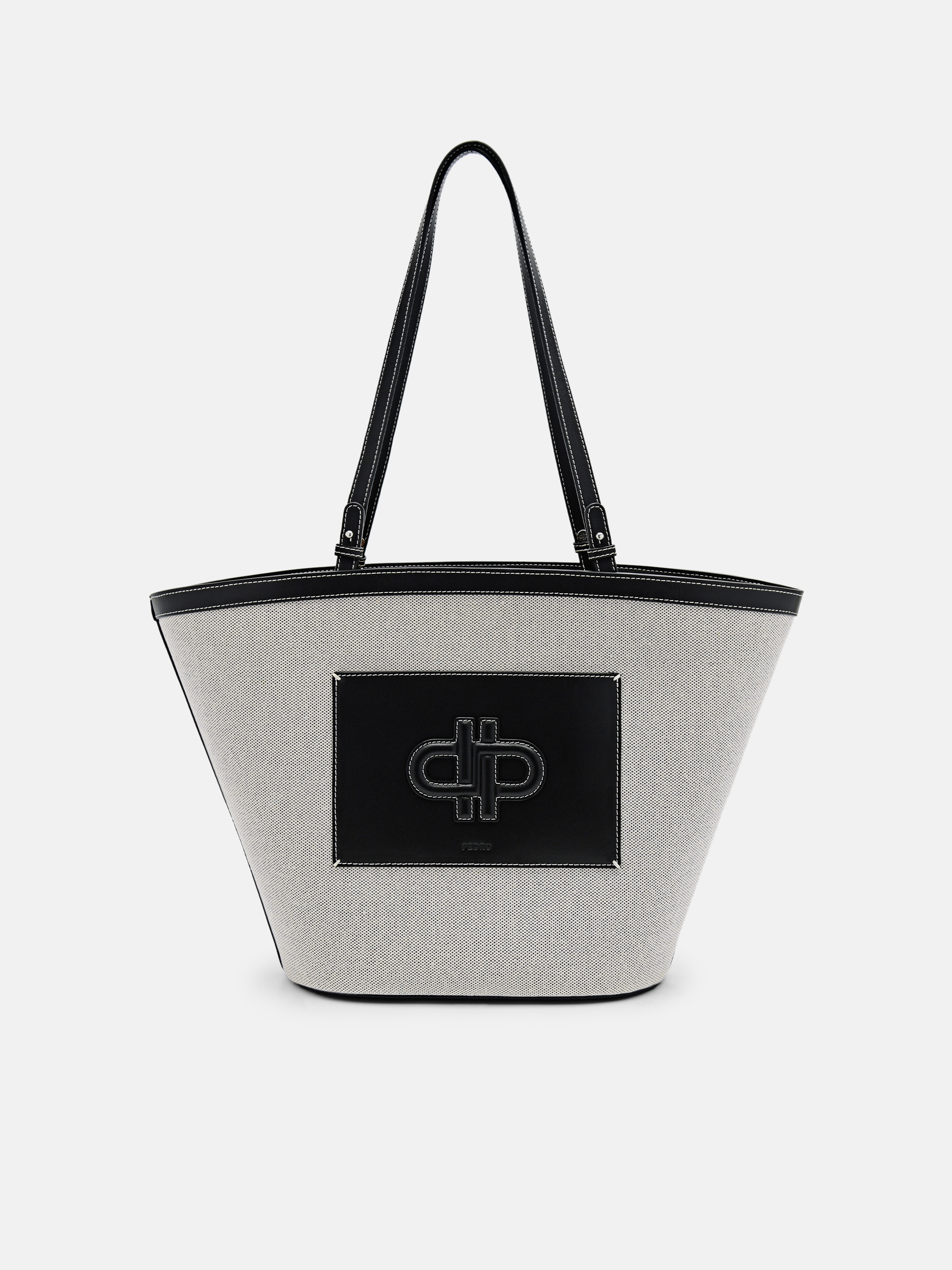 【関送込み 匿名配送】PEDRO ICON 大容量 トートバッグ Black Large PEDRO Icon Canvas Tote Bag - PEDRO ID