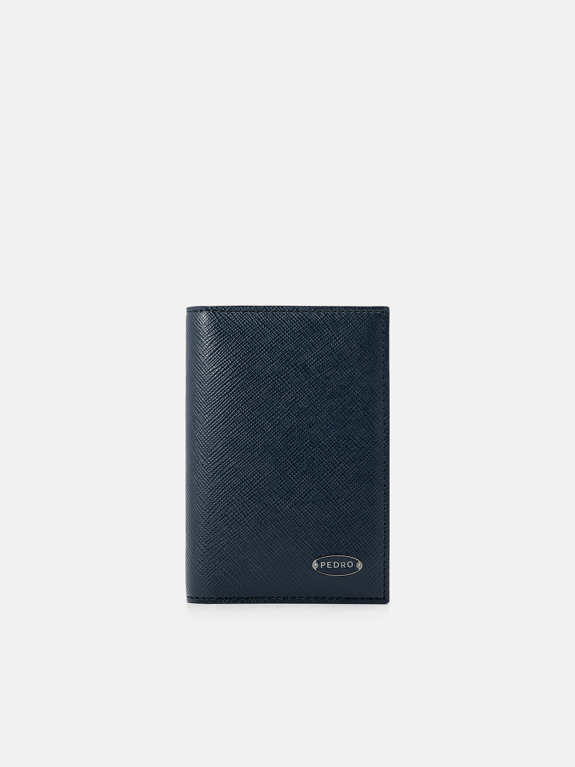 ★PEDRO★Leather Bi-Fold Card Holder カードフォルダー/送料込 Black Leather Bi-Fold Card Holder - PEDRO US