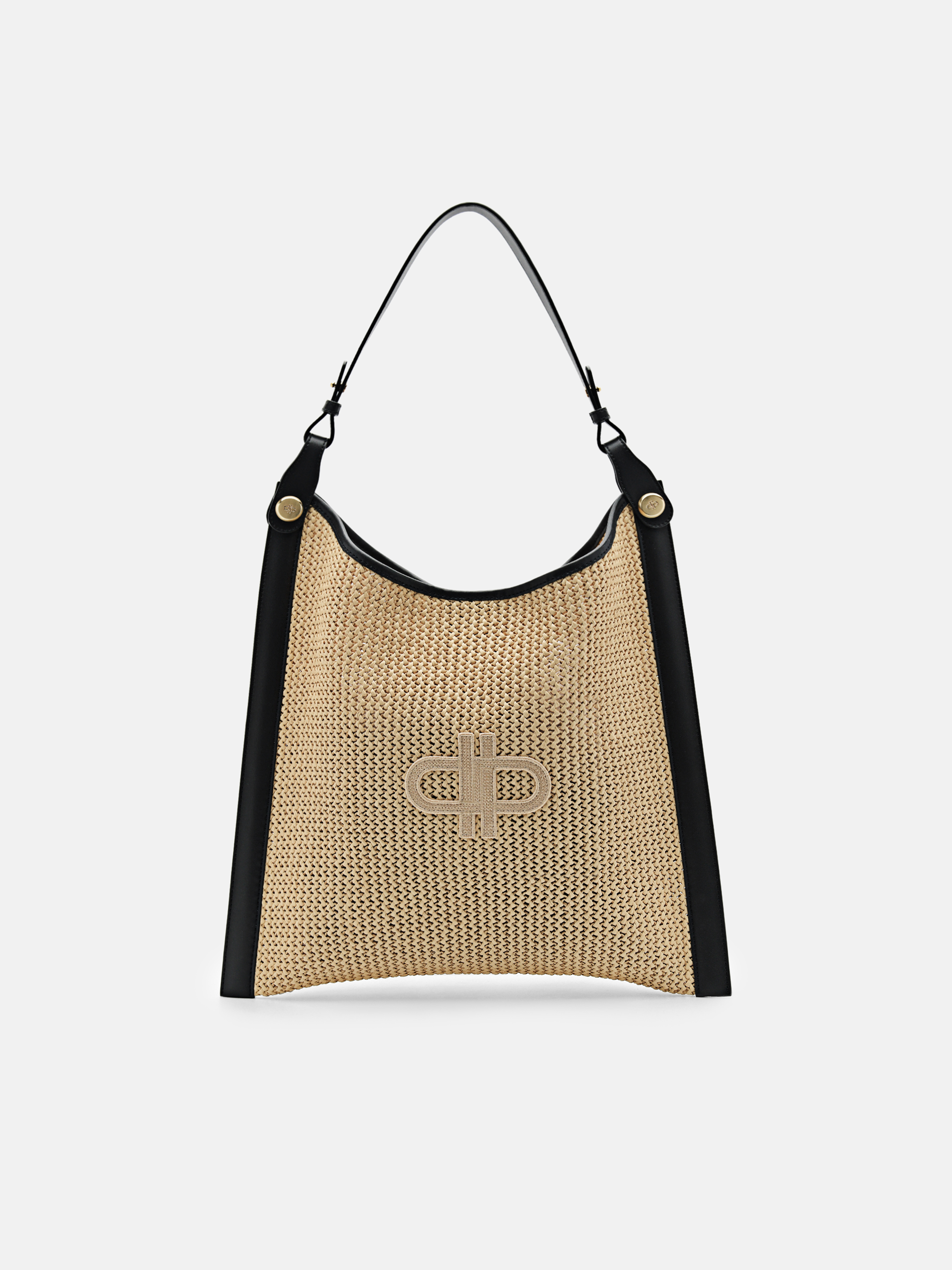 PEDRO Icon Raffia Shoulder Bag ラフィア ハーフムーン/送料込 PEDRO Icon Raffia Shoulder Bag ラフィア ハーフムーン/送料込